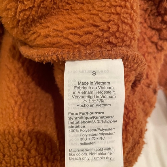 J Crew Snap-collar Sherpa in Polartec® fleece in Adobe - Picture 8 of 8